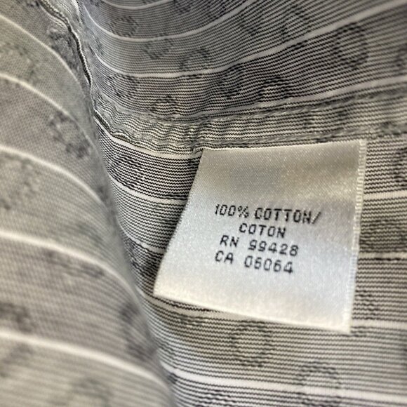 Bugatchi Uomo Dress Shirt Mens‎ 16 1/2 L Button Down 34/35 Shaped Fit Luxury - Picture 7 of 14